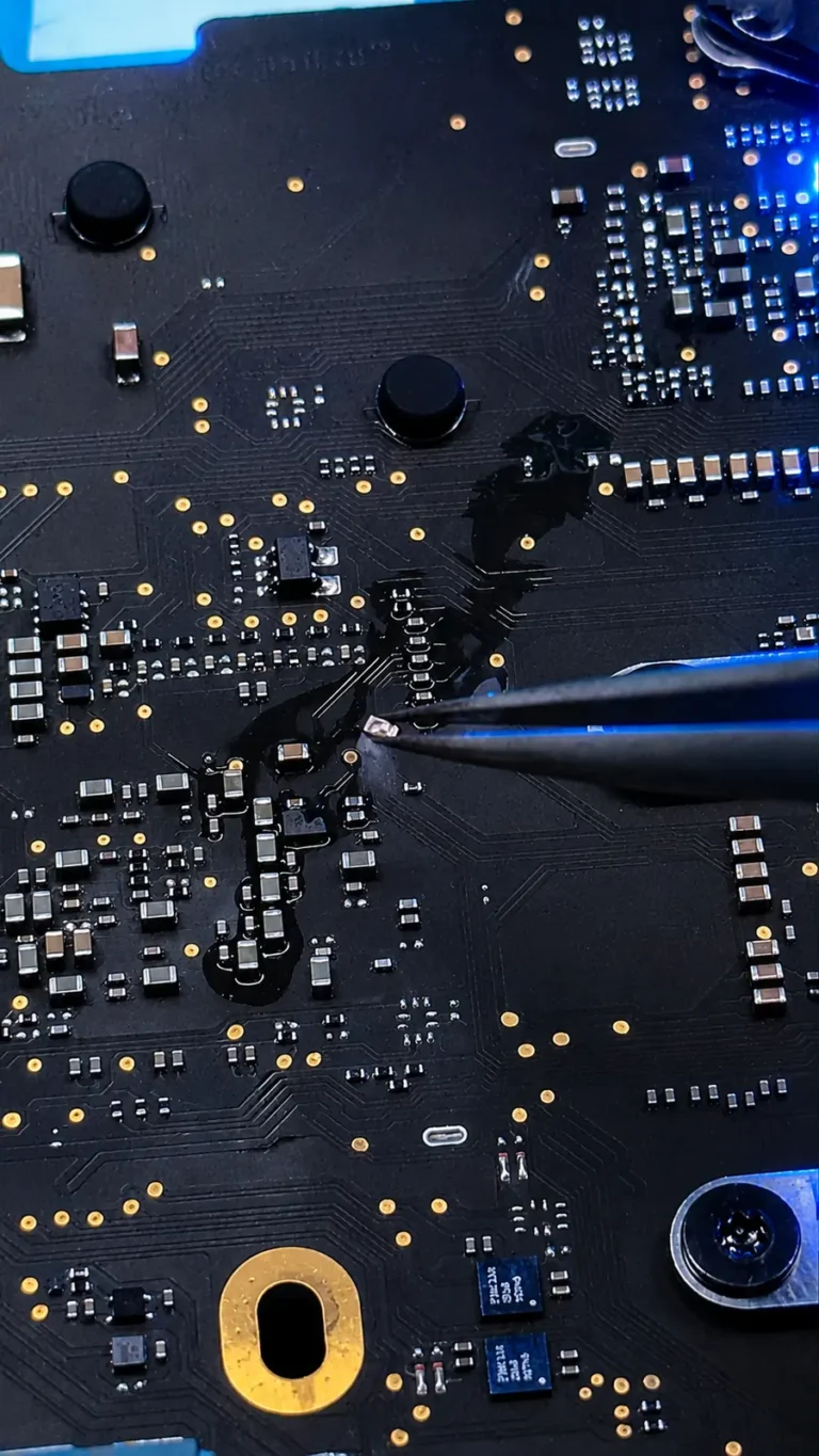 Logic-board repair — Macro · logic board