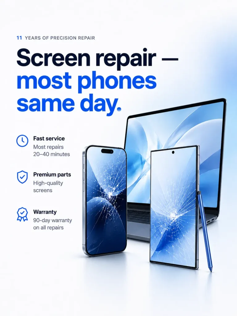 Same-day screen repair in Arlington, VA